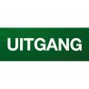 Uitgang sticker
