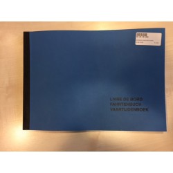 Vaartijdenboek-Fahrtenbuch blauw/kanalen