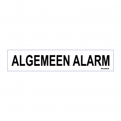 Aufkleber Heijmen 'allgemeiner Alarm' 10x2cm