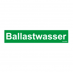 Aufkleber Heijmen 'Ballastwasser DE' 10x2cm