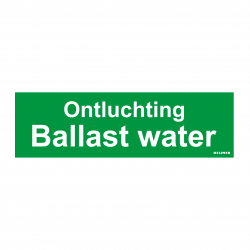 Aufkleber Heijmen 'Entlüftung Ballastwasser NL' 10x3cm