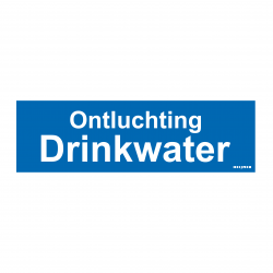 Aufkleber Heijmen 'Entlüftung Trinkwasser NL' 10x3cm