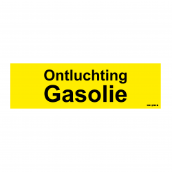 Aufkleber Heijmen 'Entlüftung Gasöl NL' 10x3cm
