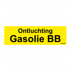 Aufkleber Heijmen 'Entlüftung Gasöl BB NL' 10x3cm