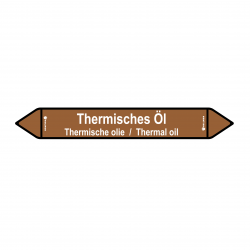 Aufkleber Heijmen 'Thermisches Öl DE' 45X6,5CM